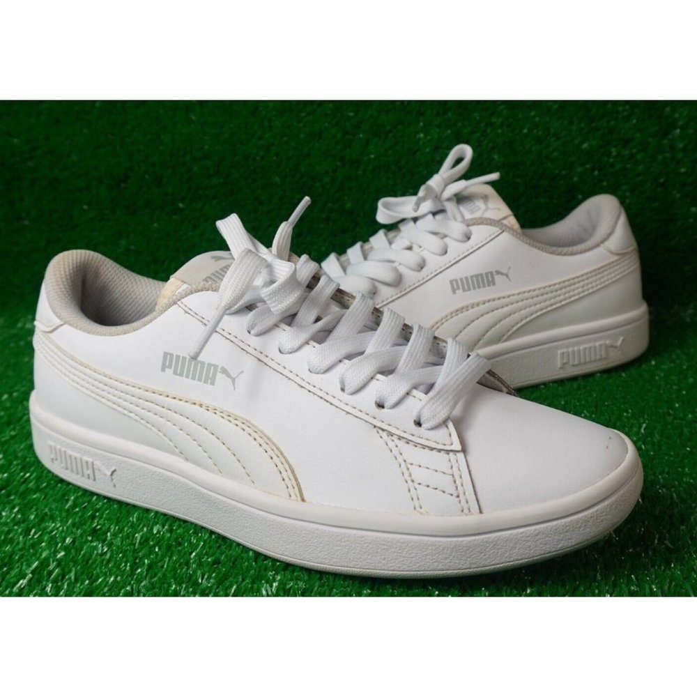 Puma Smash 2 White Kids Size 5C Unisex Sneakers 365170-02